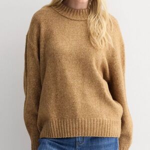 Cozy Crew Neck Pullover Sweater in Elvin brown size‎ medium NWT Sonoma